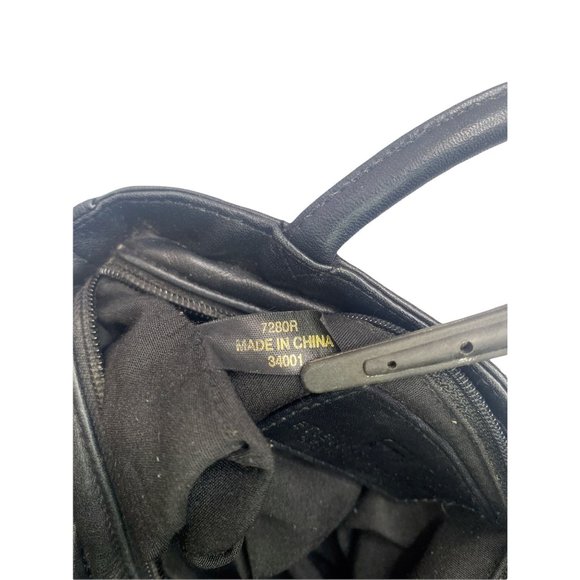 Atienne Aigner Vintage 60s Black Leather Shoulder Bag Style 7280R EUC - Picture 5 of 11